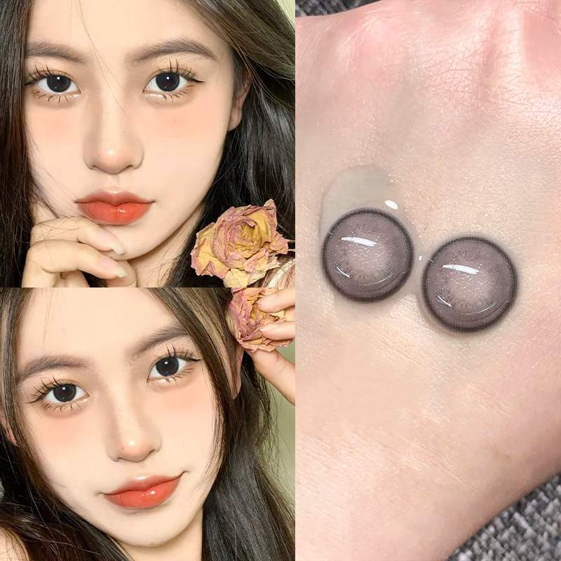 Amber Black Prescription Yearly Contact Lenses